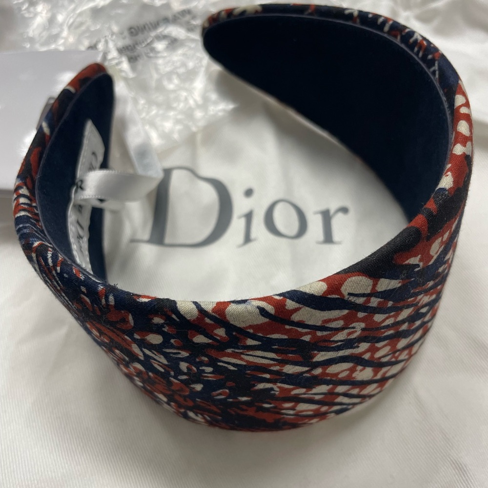 Christian Dior multi color wide headband One Size